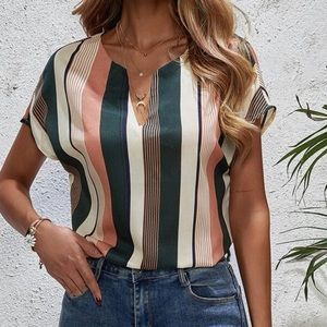 Striped SHEIN Blouse